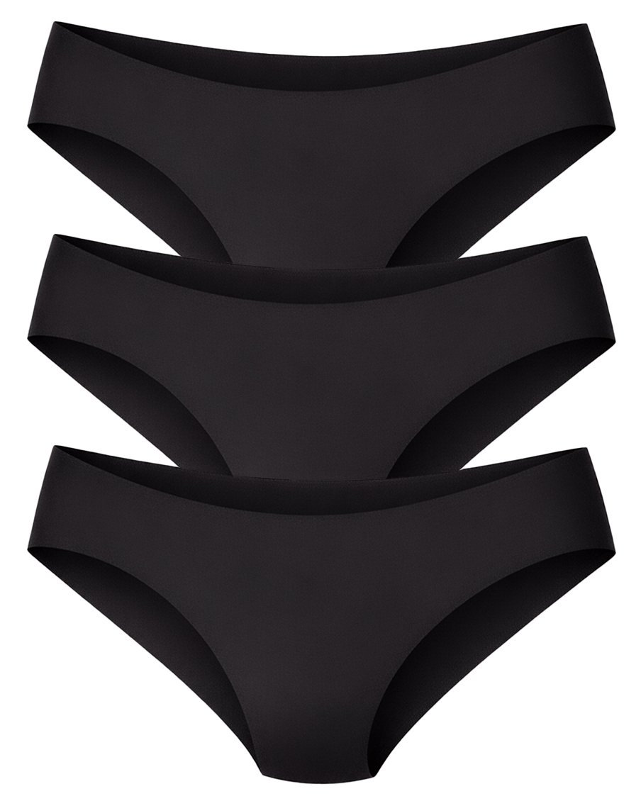 Промо Пакет - 3 броя Безшевни Дамски Бикини, Лазерно Рязани, M - XL