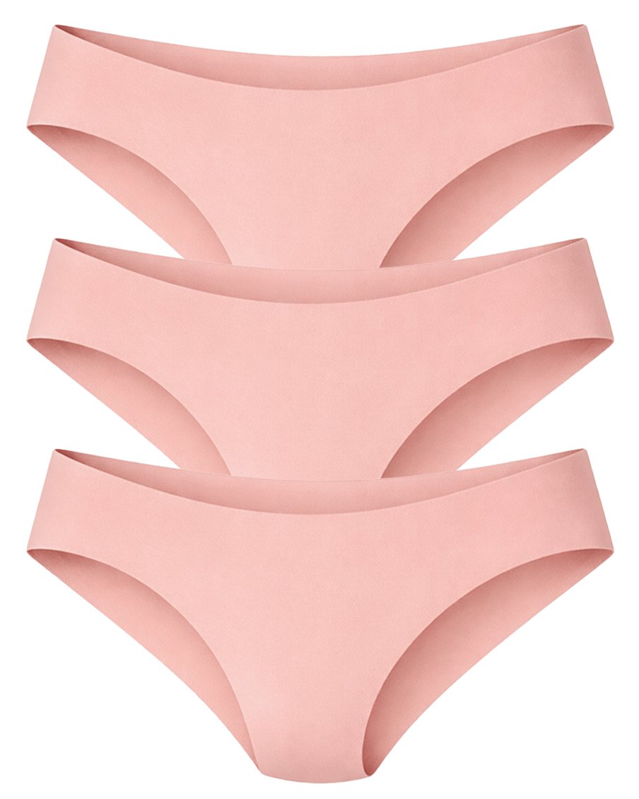 Промо Пакет - 3 броя Безшевни Дамски Бикини, Лазерно Рязани, M - XL