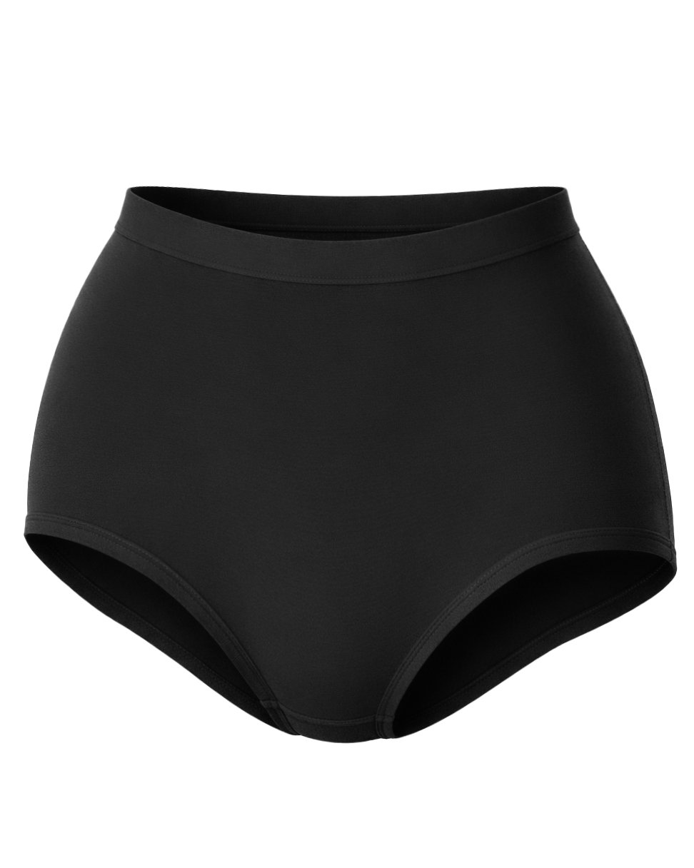 Дамски Бикини / Боксерки, Памук / Модал, Черни, M - 3XL