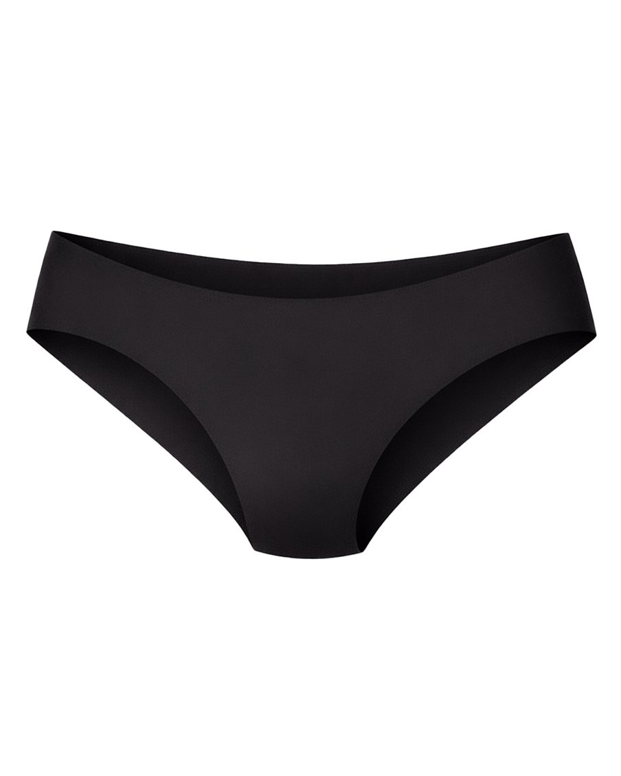 Безшевни Дамски Бикини, Лазерно Рязани, Черни, M - XL